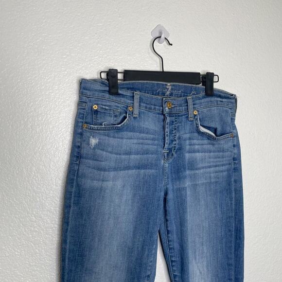 7 for all Mankind Womens Jeans Size 25 Josefina Medium Wash Skinny Leg Jeans - Picture 8 of 16